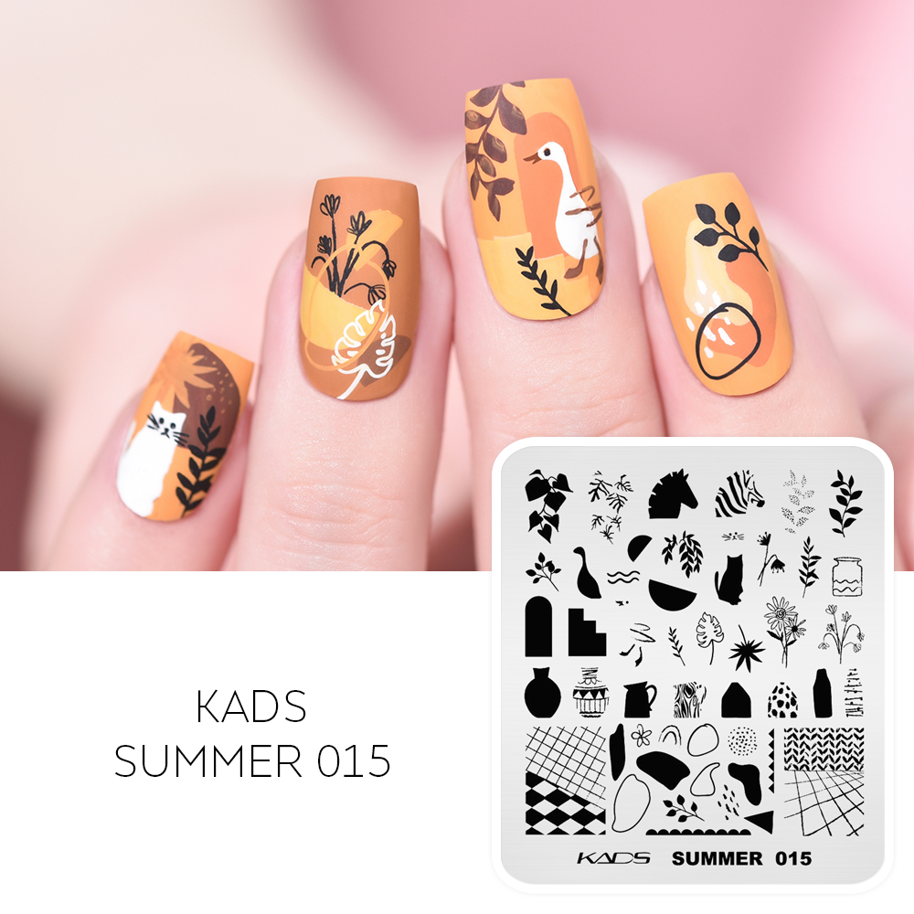 Nail Art Zebra - KADS 여름 015 네일 아트 플레이트
