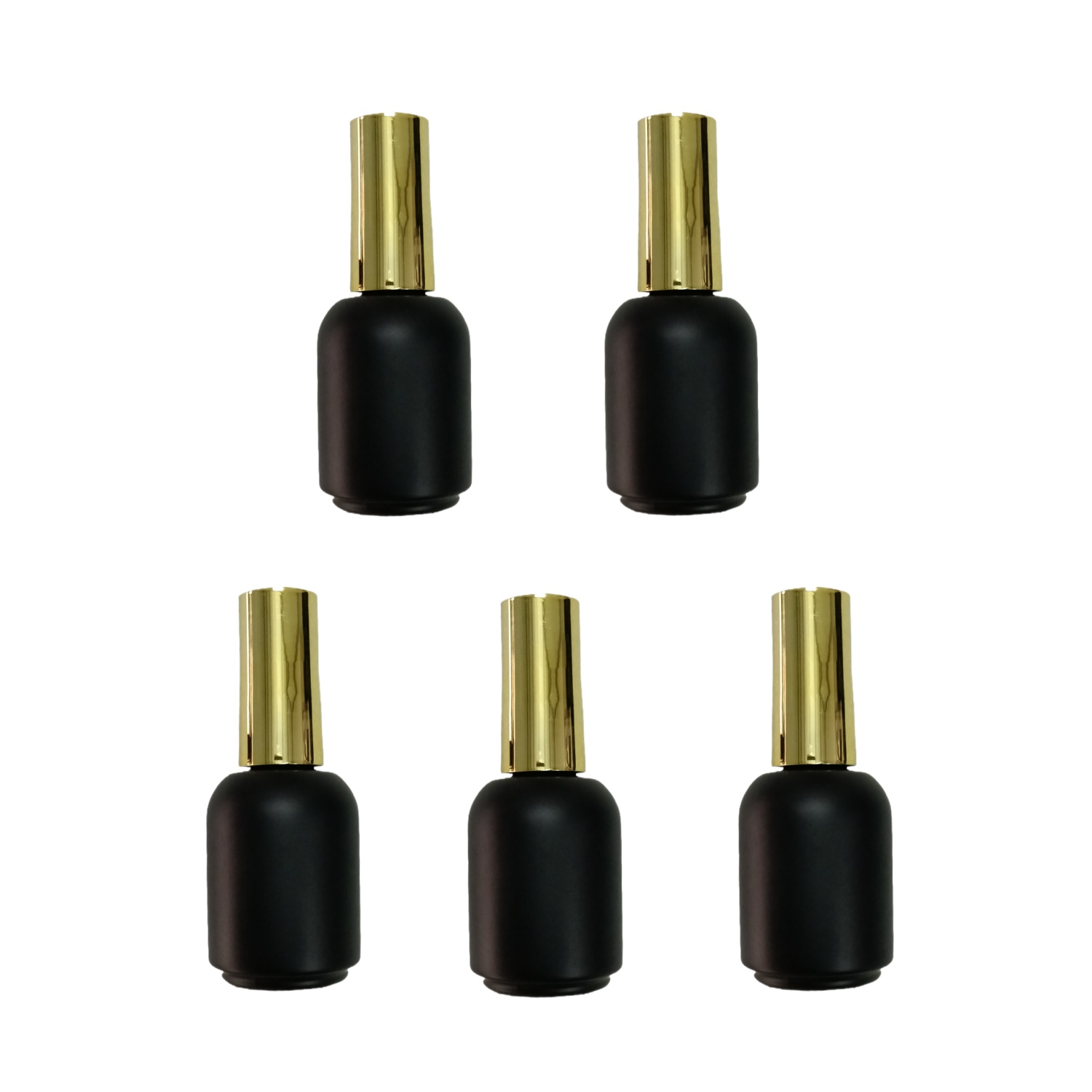 Nail Art Kaki - 20ML 5개입 빈 검정색 유리병, 금색