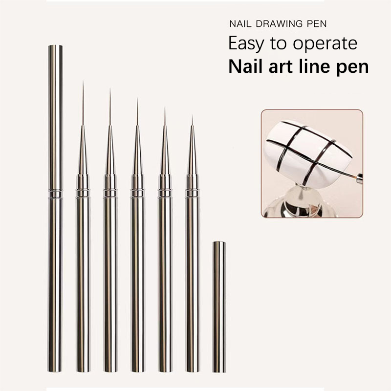 Nail Art Kaki - 1개 네일 아트 브러쉬 프렌치 네일