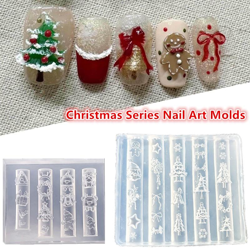 크리스마스 눈사람 크리스마스 트리 3D 네일 몰드 엘크 - Nail Art For Men 리뷰 및 가격