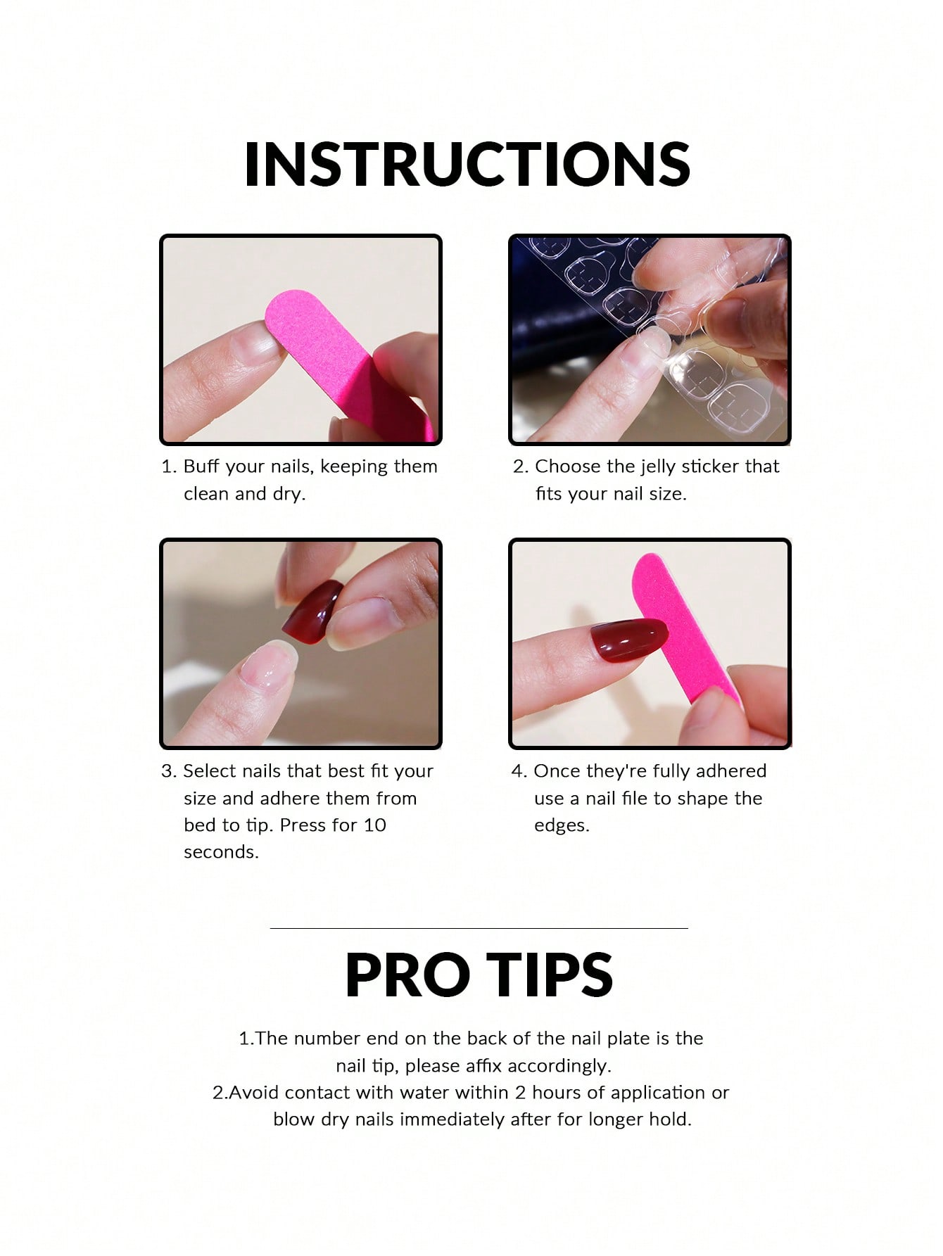 24개 짧은 스퀘어 화이트 프렌치 플라워 아크릴 프레스 - Nail Art Jelly 리뷰 및 가격