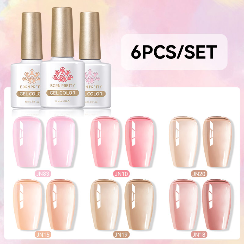 본 프리티 6개입 10ML 젤 네일 폴리쉬 세트 젤리  - Nail Art Jelly 리뷰 및 가격
