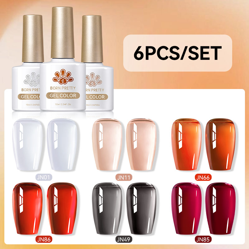 본 프리티 6개입 10ML 젤 네일 폴리쉬 세트 젤리  - Nail Art Jelly 리뷰 및 가격