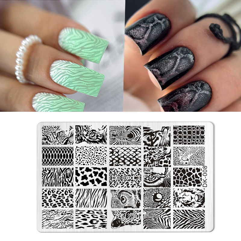 동물 이미지 뱀 레오파드 네일 스탬핑, 호랑이 얼룩말  - Nail Art Zebra 리뷰 및 가격