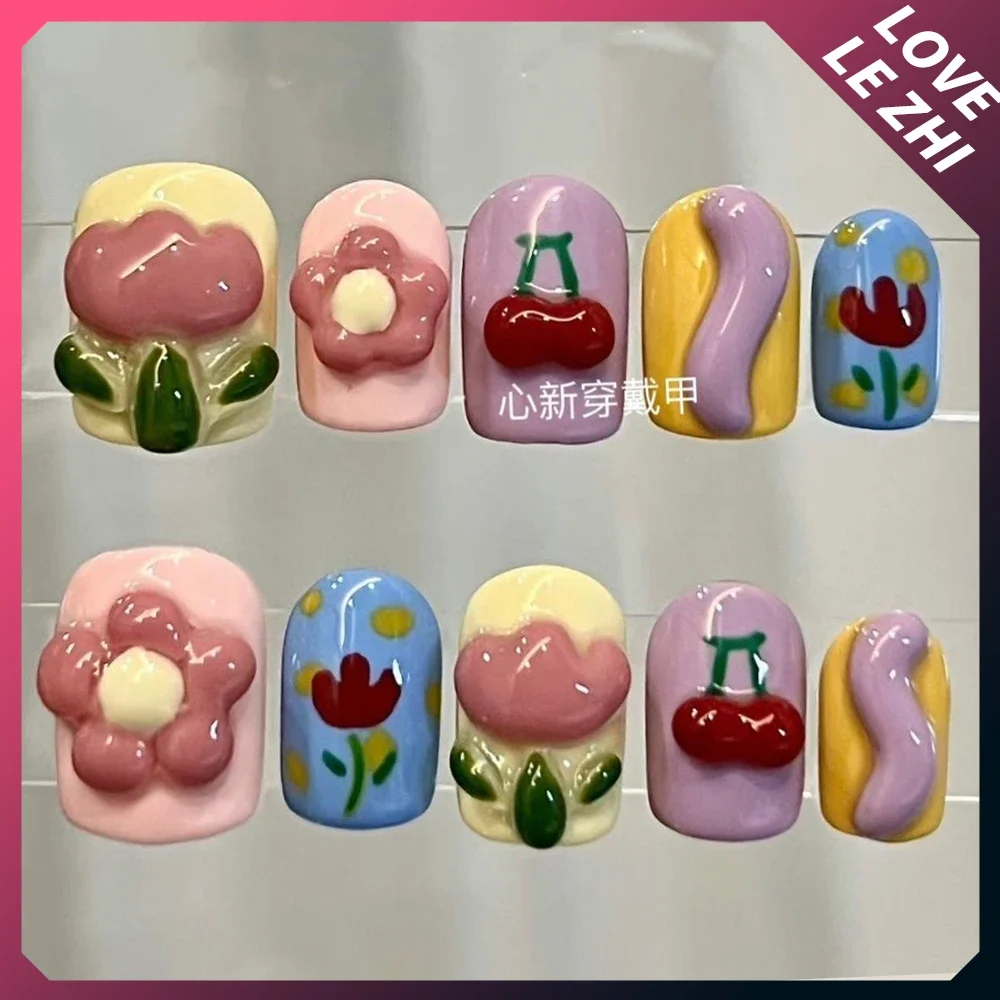 10Pcs Diy 창의력 재미 있은 매쉬 업 색상 짧은 - Nail Art Quotes 리뷰 및 가격