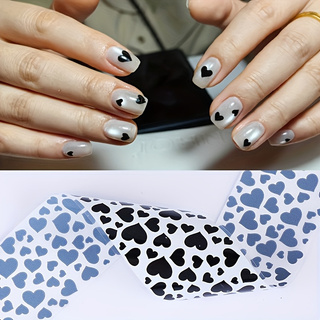 10개 혼합 패턴 네일 전사 포일 – 레오파드, 지브라 - Nail Art Zebra Design 리뷰 및 가격
