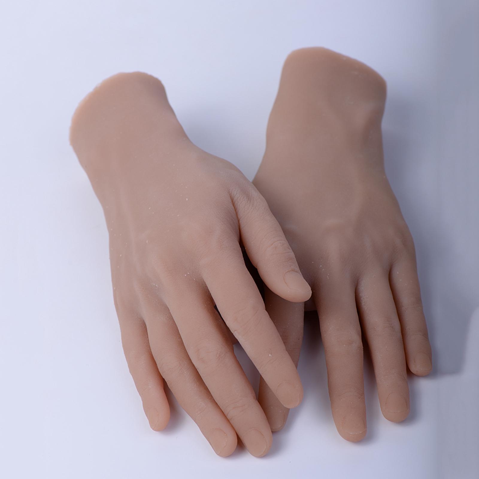 남성용 실리콘 마네킹 손, 할로윈 무대, 네일아트, 타 - Nail Art For Men 리뷰 및 가격