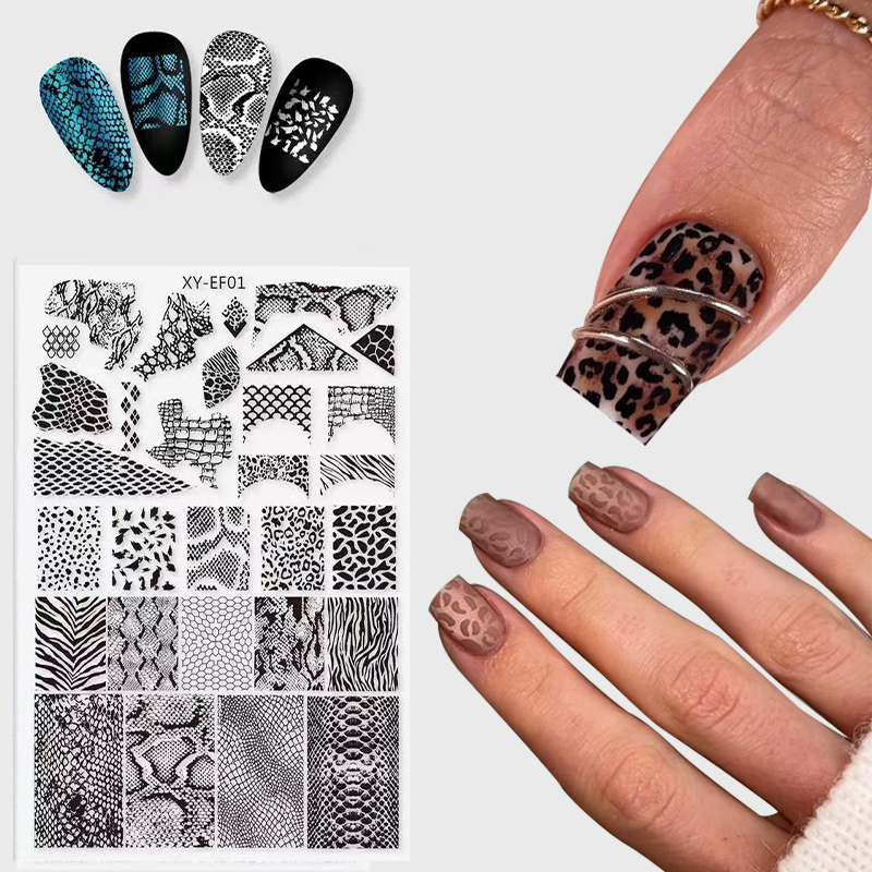 새로운 동물 이미지 뱀 표범 네일 스탬핑 호랑이 얼룩말 - Nail Art Zebra Design 리뷰 및 가격