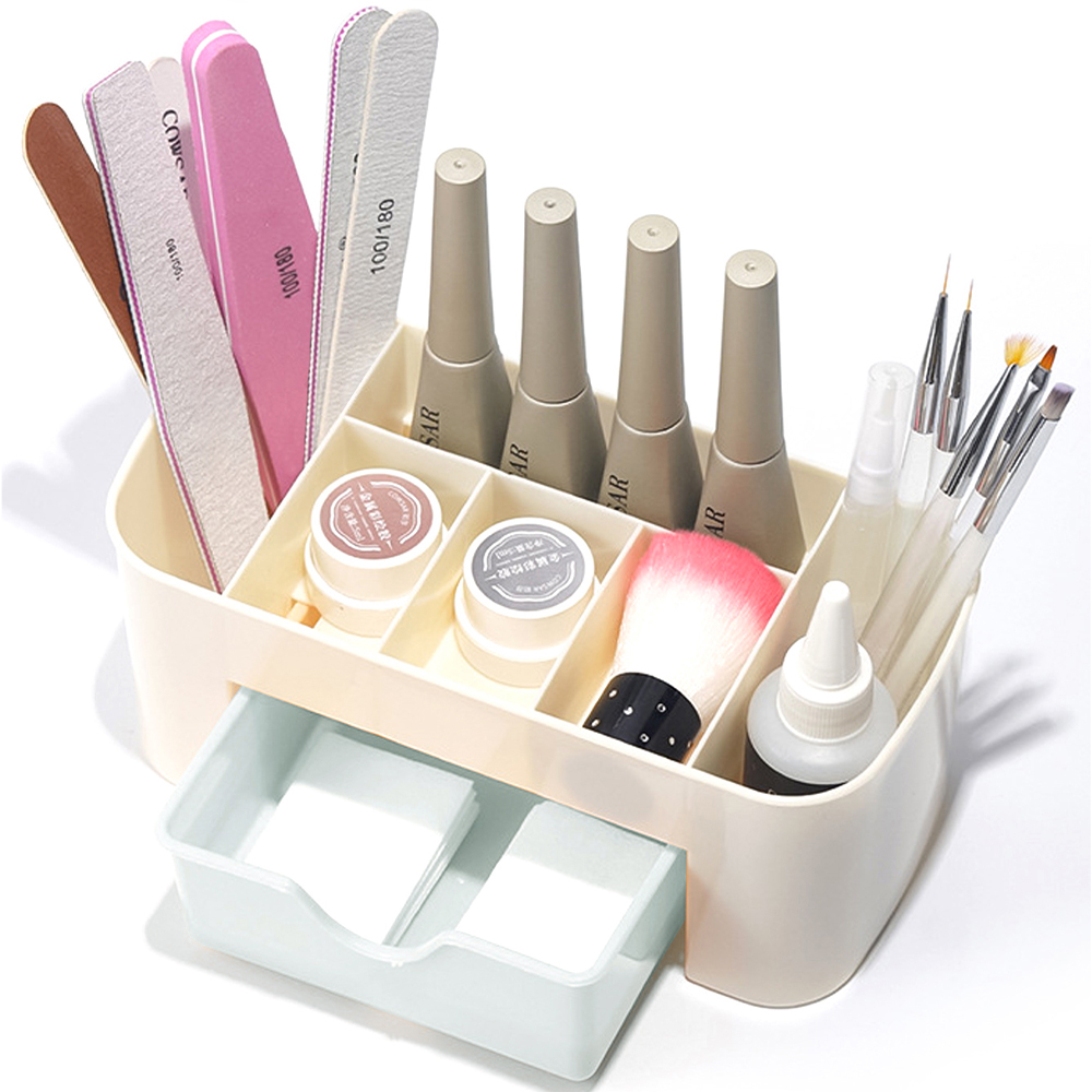 네일 아트 주최자 데스크탑 서랍 화장품 보관 상자 메이 - Nail Art Kaki 리뷰 및 가격