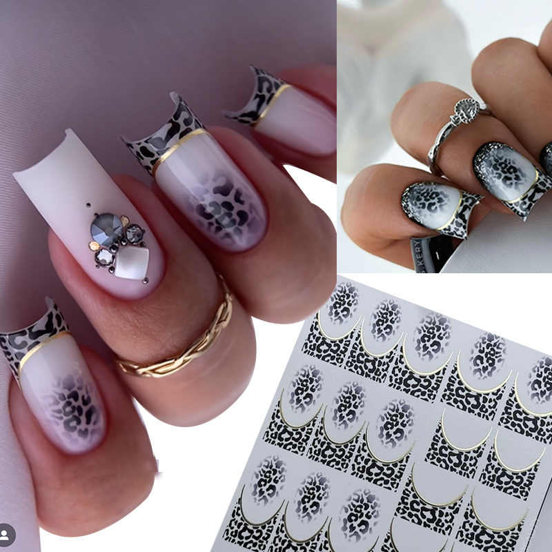새로운 호랑이 얼룩말 레오파드 무늬 네일 스티커, 레오 - Nail Art Zebra Design 리뷰 및 가격