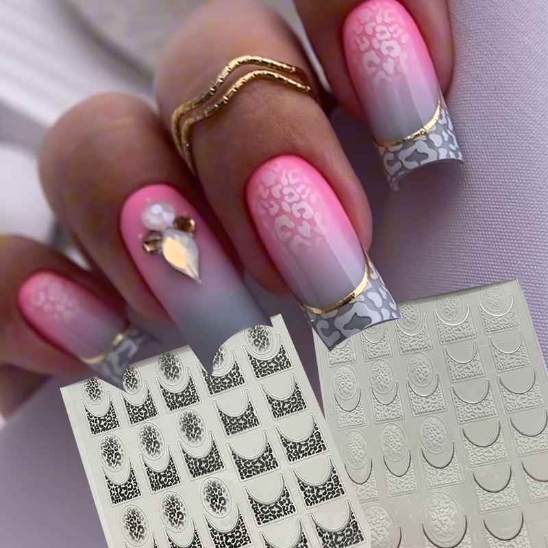 새로운 호랑이 얼룩말 레오파드 무늬 네일 스티커, 레오 - Nail Art Zebra Design 리뷰 및 가격