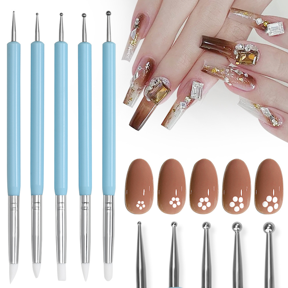1/3/5/6/pcs/set 네일 아트 브러쉬-실리콘  - Nail Art Kaki 리뷰 및 가격